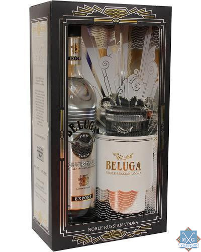 Beluga Noble Russian Vodka Kaviar Set 40% 1,0l